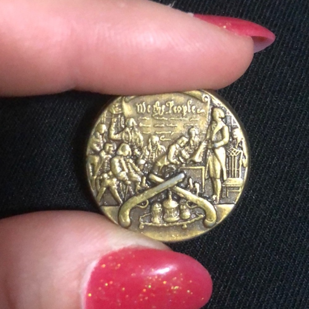 Vintage revolution war theme pin